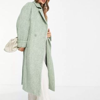 ASOS mint green coat
