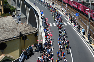 Peloton on stage 5 of the Giro d'Italia