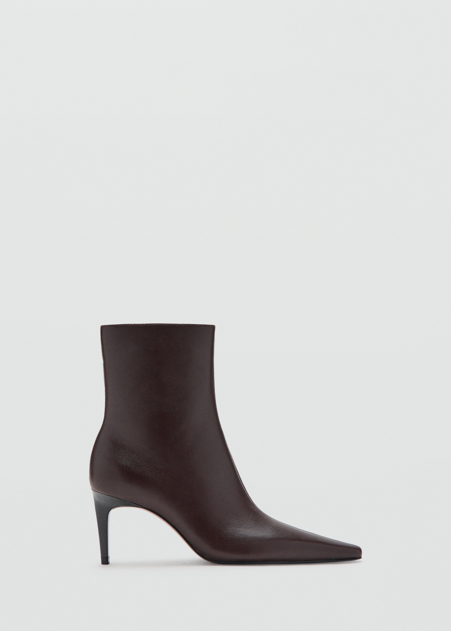 Leather Pointed Ankle Boots - Women | Mango United Kingdom