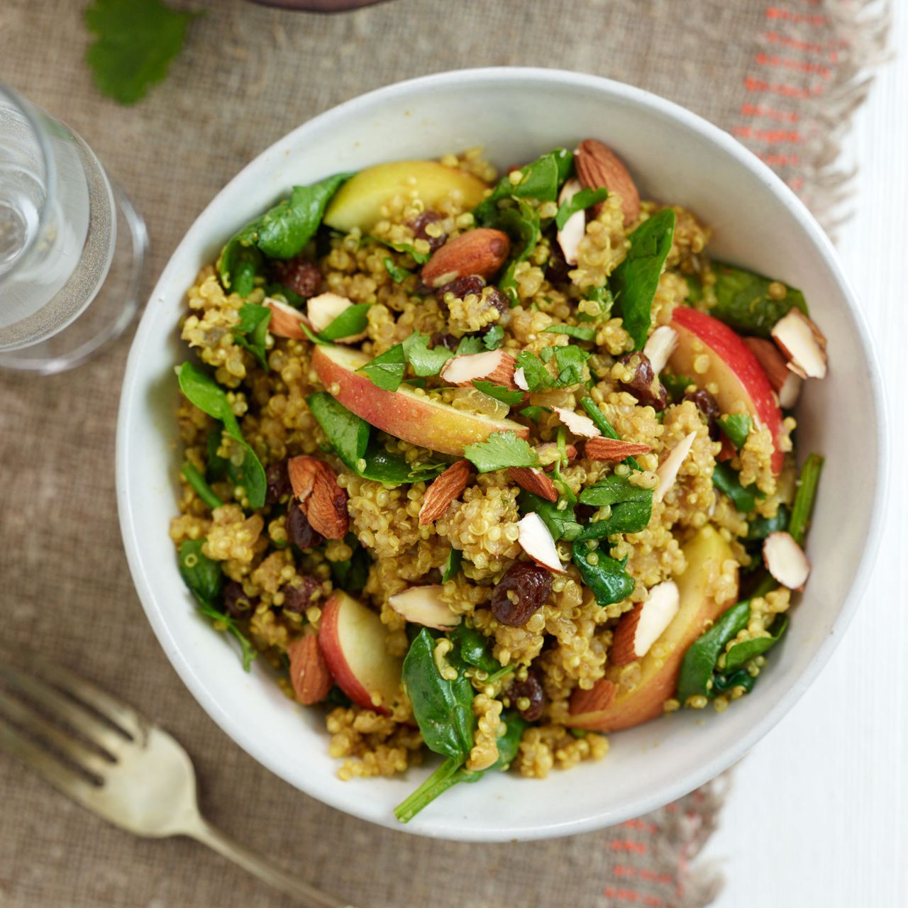 Photo of a Curried Quinoa with Apple &amp; Spinach Recipe