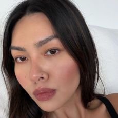 @mimixn taking a selfie wearing lots of blusher