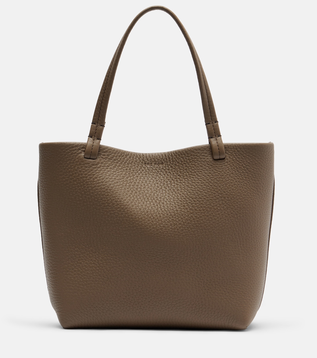 Park Small Leather Tote Bag in Brown - the Row