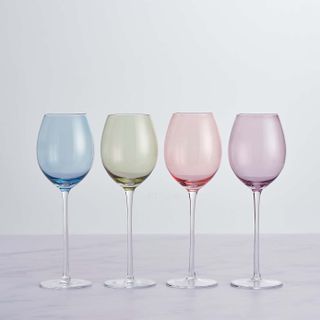 Pastel coloured glassware