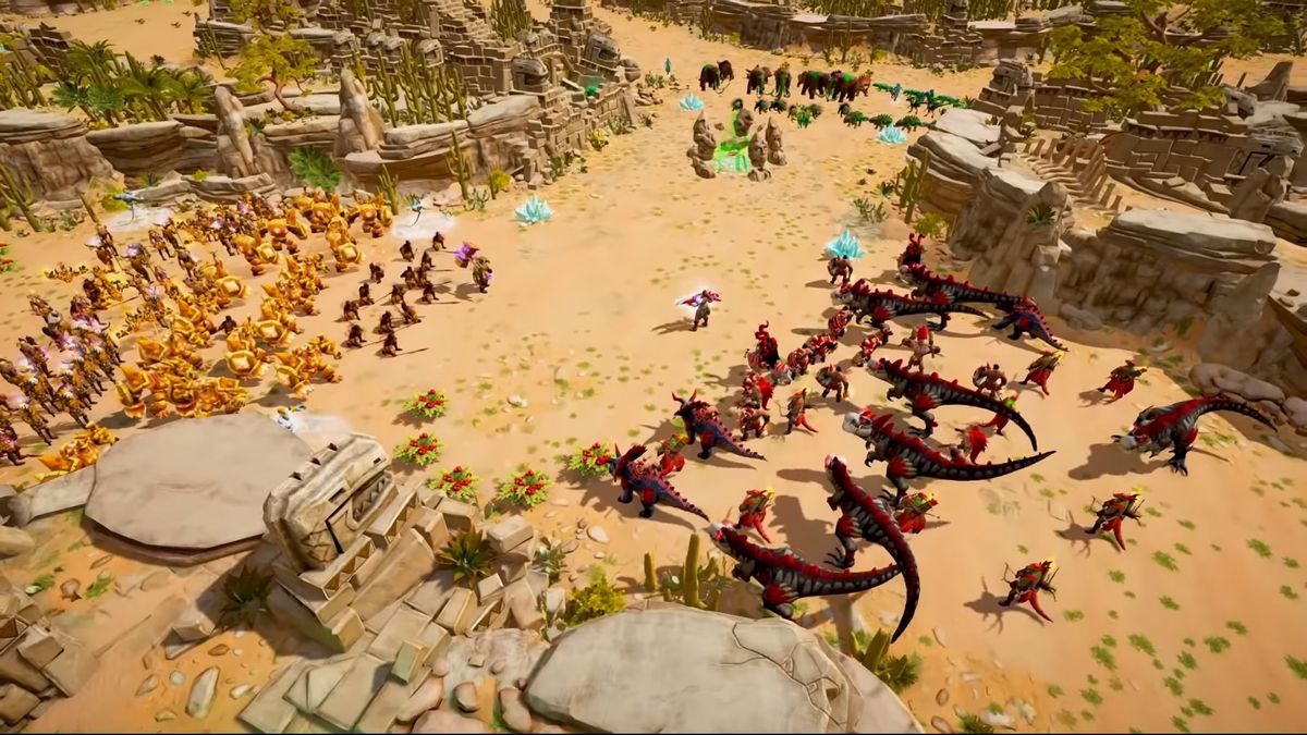 Warparty makes zombies and dinosaurs fight in RTS battles | PC Gamer