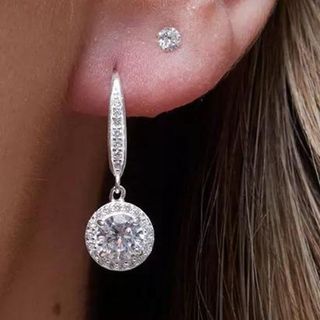 Diamante Drop Earrings from John Lewis