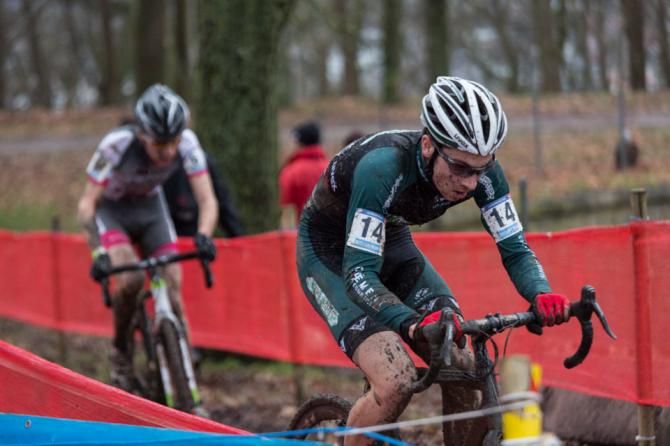 David Lombardo in his first Belgian 'cross race
