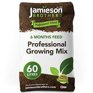 Professional Compost 60l - 6 Months Feeding Npk 14-16-18 Specially Designed to Maximise Yield Boost Roots and Plant Growth for Indoor and Outdoor Use - by Jamieson Brothers