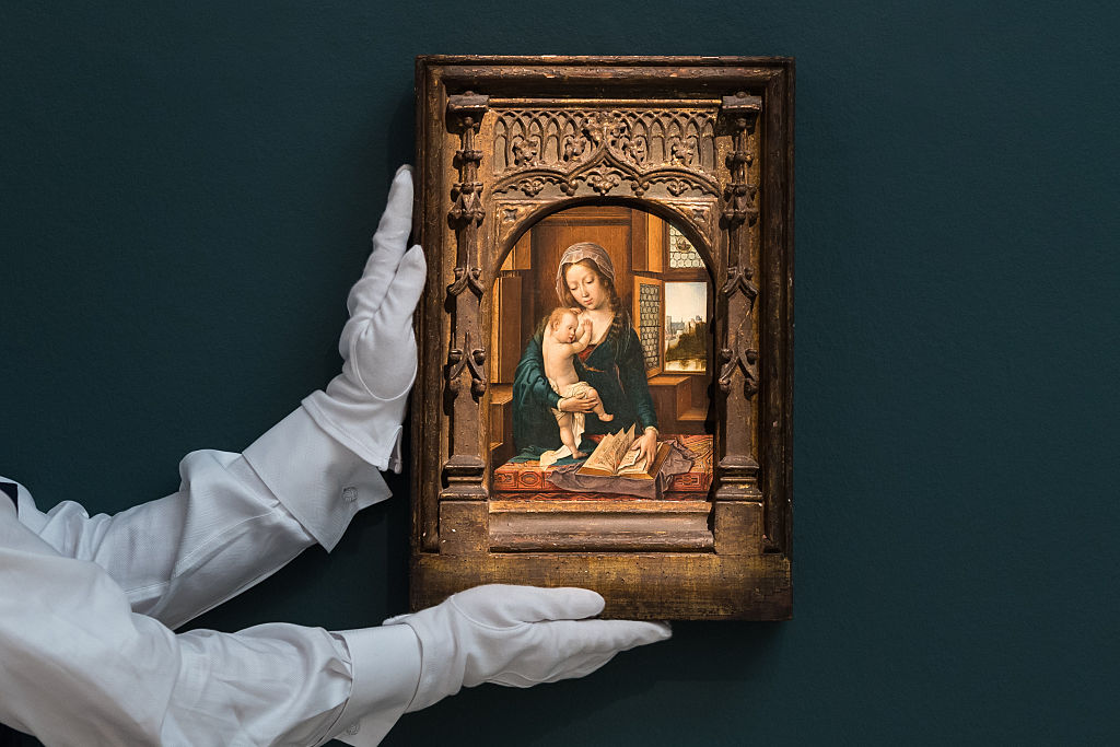 A painting by Bernard van Orley "Virgin and Child", Sotheby's auction, Old Masters Sales 