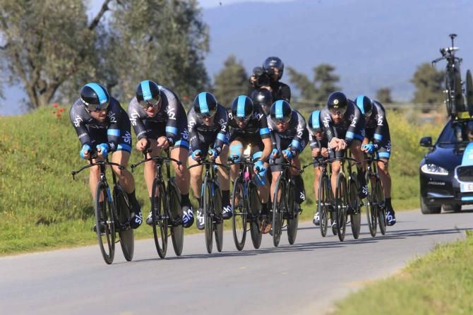 Bernhard Eisel and Ian Stannard lead Team Sky.