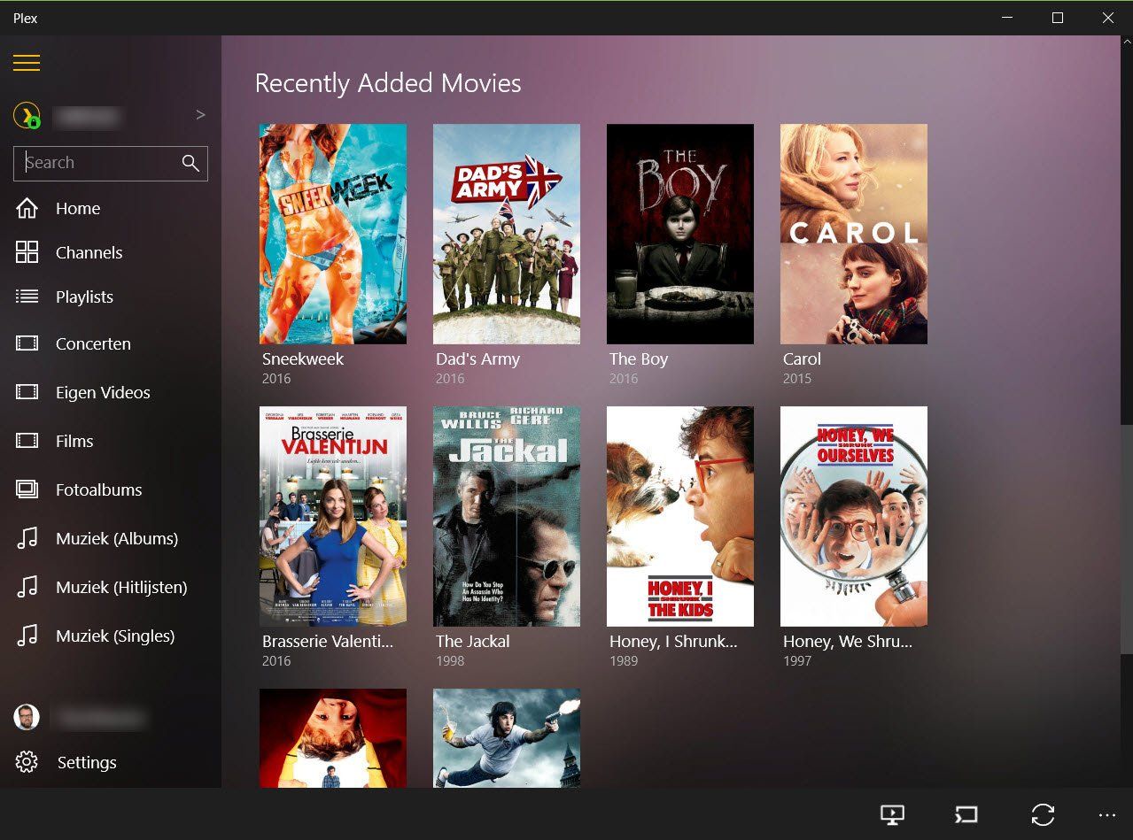 Plex Windows. Plex for Windows. Playlist movie.