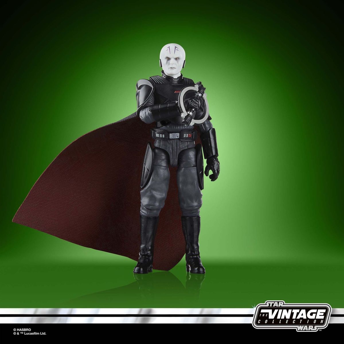 The Vintage Collection Grand Inquisitor action figure posed against a green background
