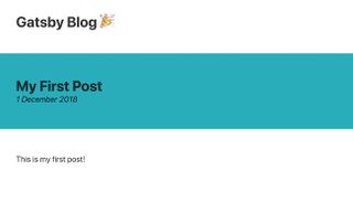 Build a blogging site with Gatsby: Styling content