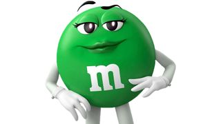 The green M&M