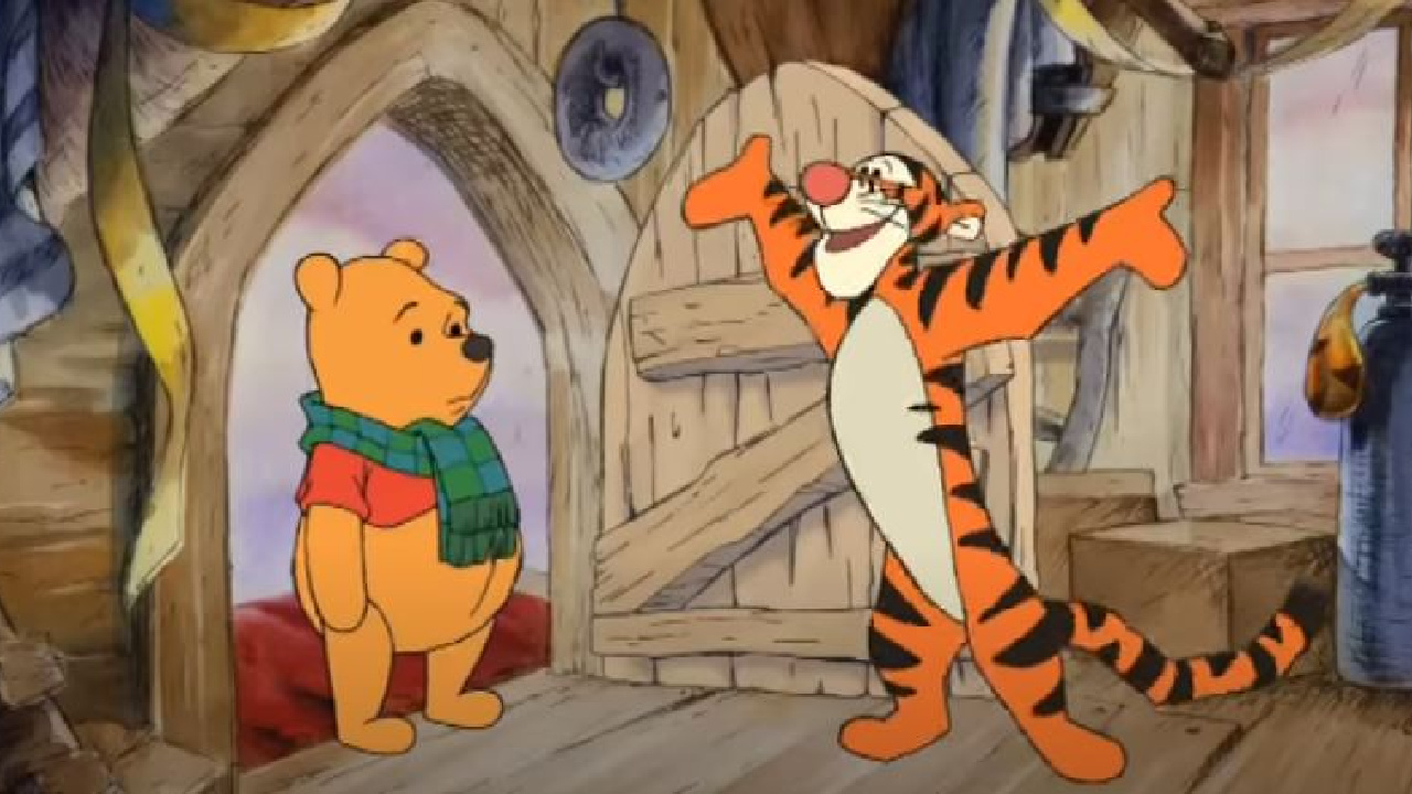 Tigger and Pooh in The Tigger Movie.