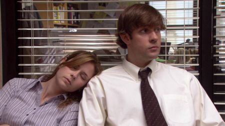 Jim and Pam in The Office