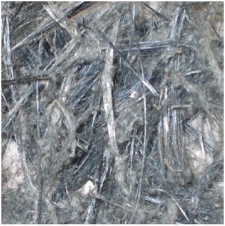 Crocidolite asbestos, or blue asbestos, can cause lung cancer.