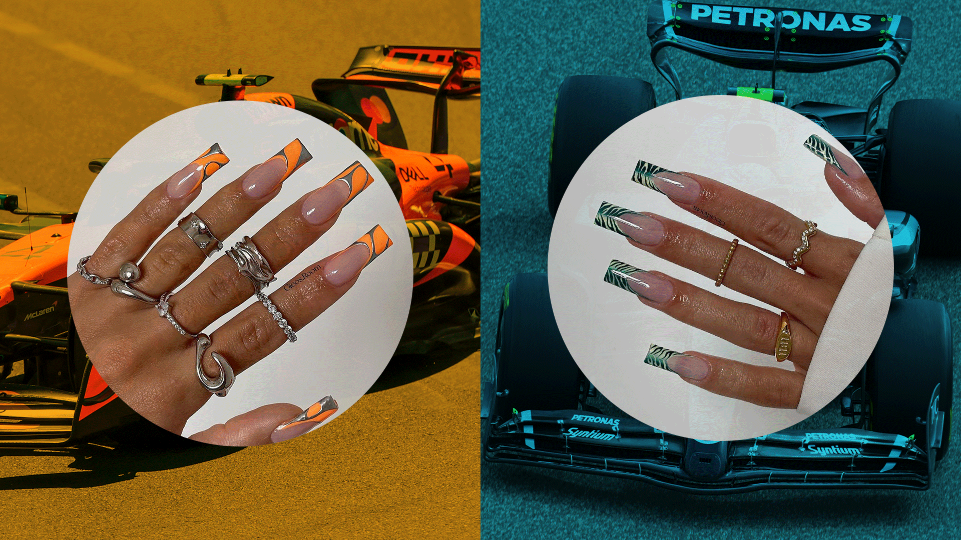 f1 inspired manicure