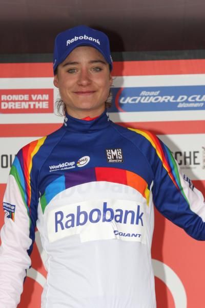 Marianne Vos (Stichting Rabo Women Cycling Team) in the World Cup leader's jersey