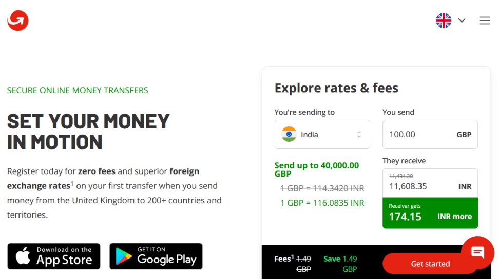 MoneyGram website screenshot (May 2025).