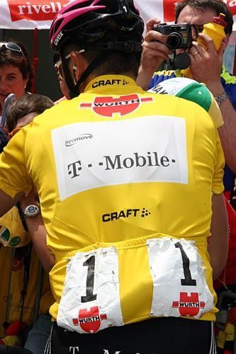 Jan Ullrich's spell in yellow ended after today's stage finishing in Arosa.
