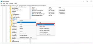 SettingsPageVisibility String Value