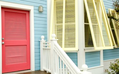 Different shutter and front door colors