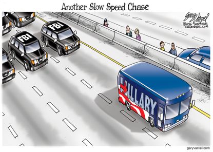 Political Cartoon U.S. Hillary FBI