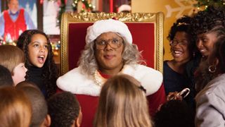 Tyler Perry as Madea in a Santa suit in A Madea's Christmas