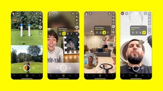 Snapchat Dual Camera mode