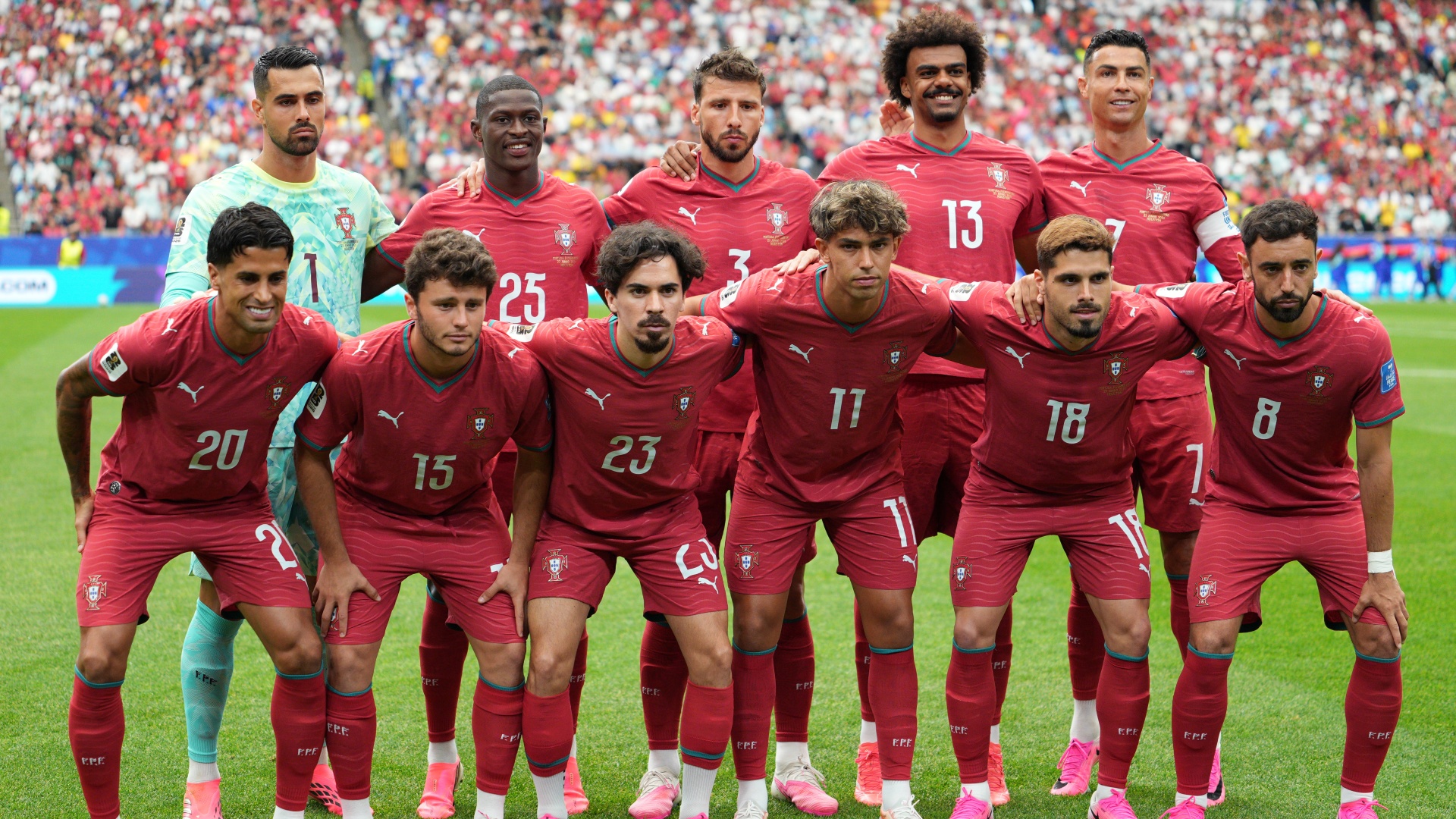 A Portugal team photo at World Cup 2026