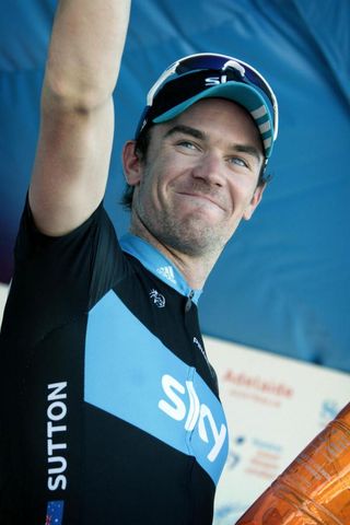A chuffed CJ Sutton (Team Sky) on the podium