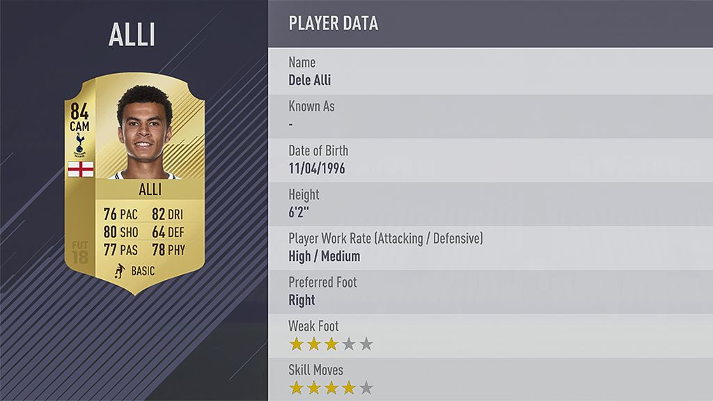 Dele Alli FIFA 18