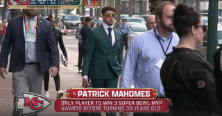 Patrick Mahomes at Super Bowl 2025