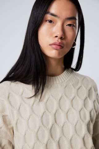 Loose Knitted Structure Sweater