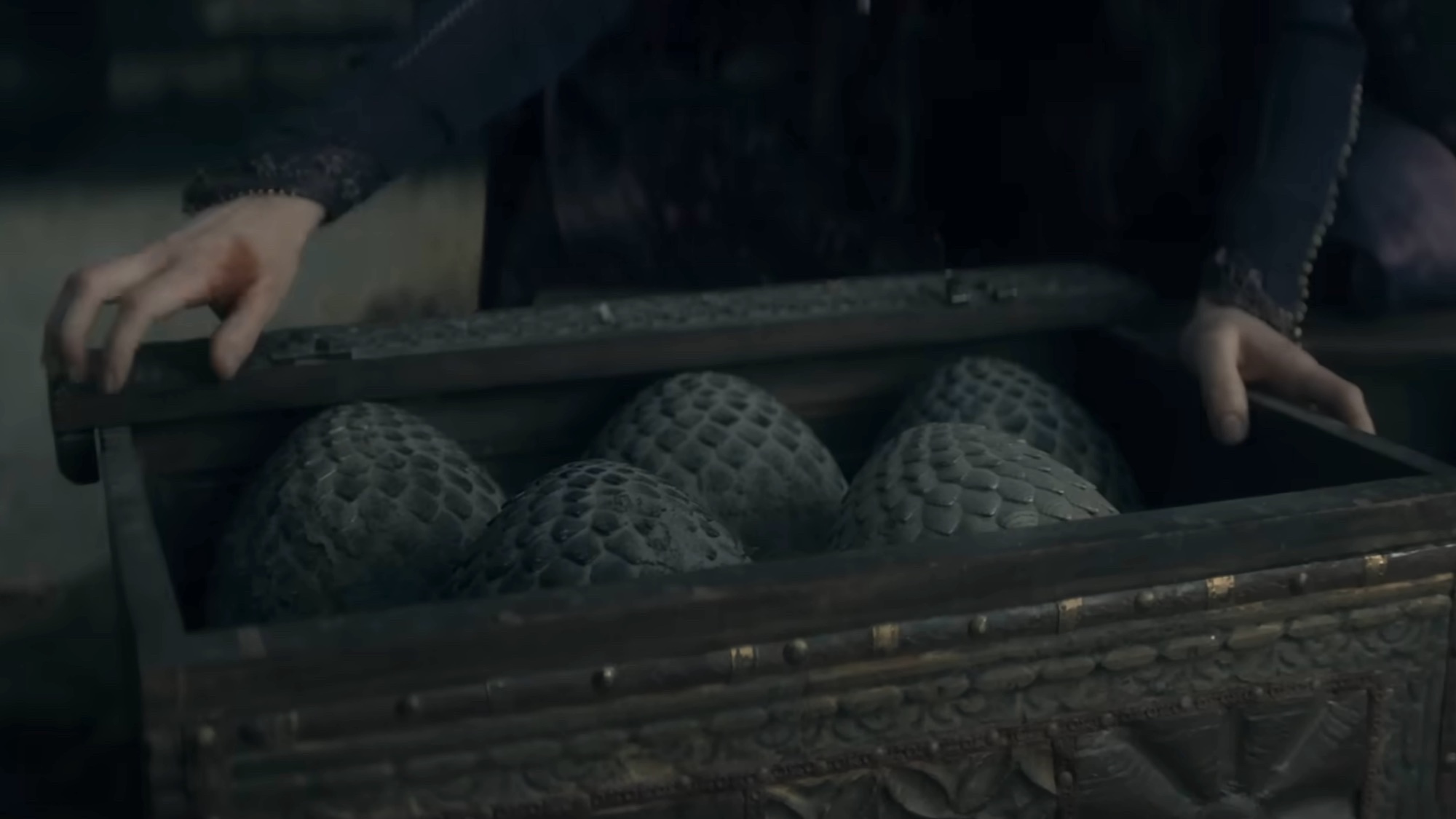 Alys rivers revealing her dragon eggs.