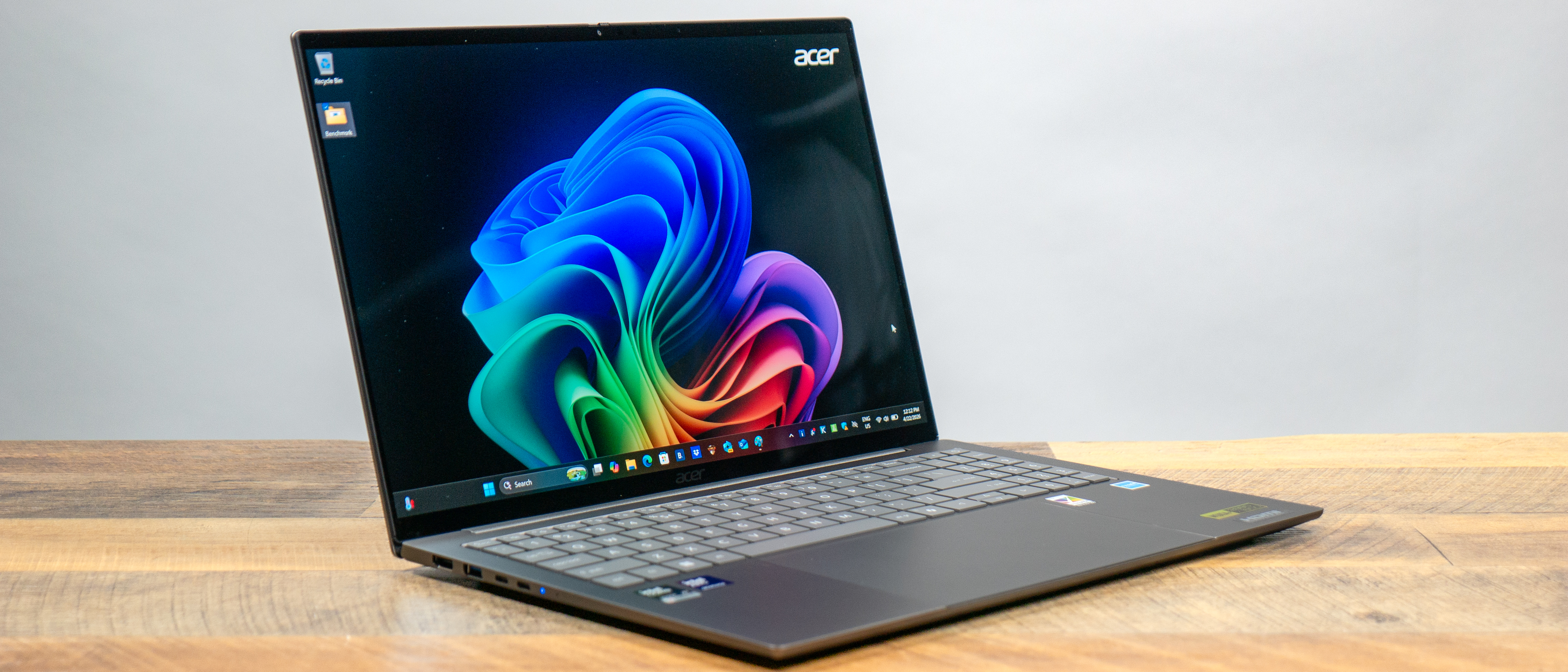 Acer Swift 16 AI on a desk