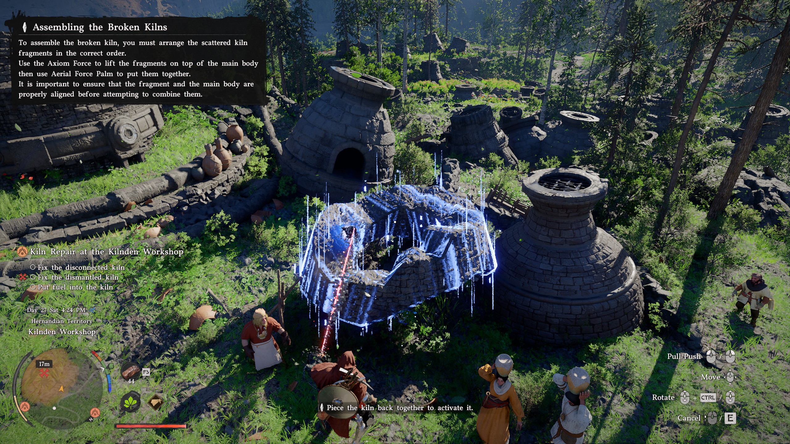 Crimson Desert kiln repair - Broken piece