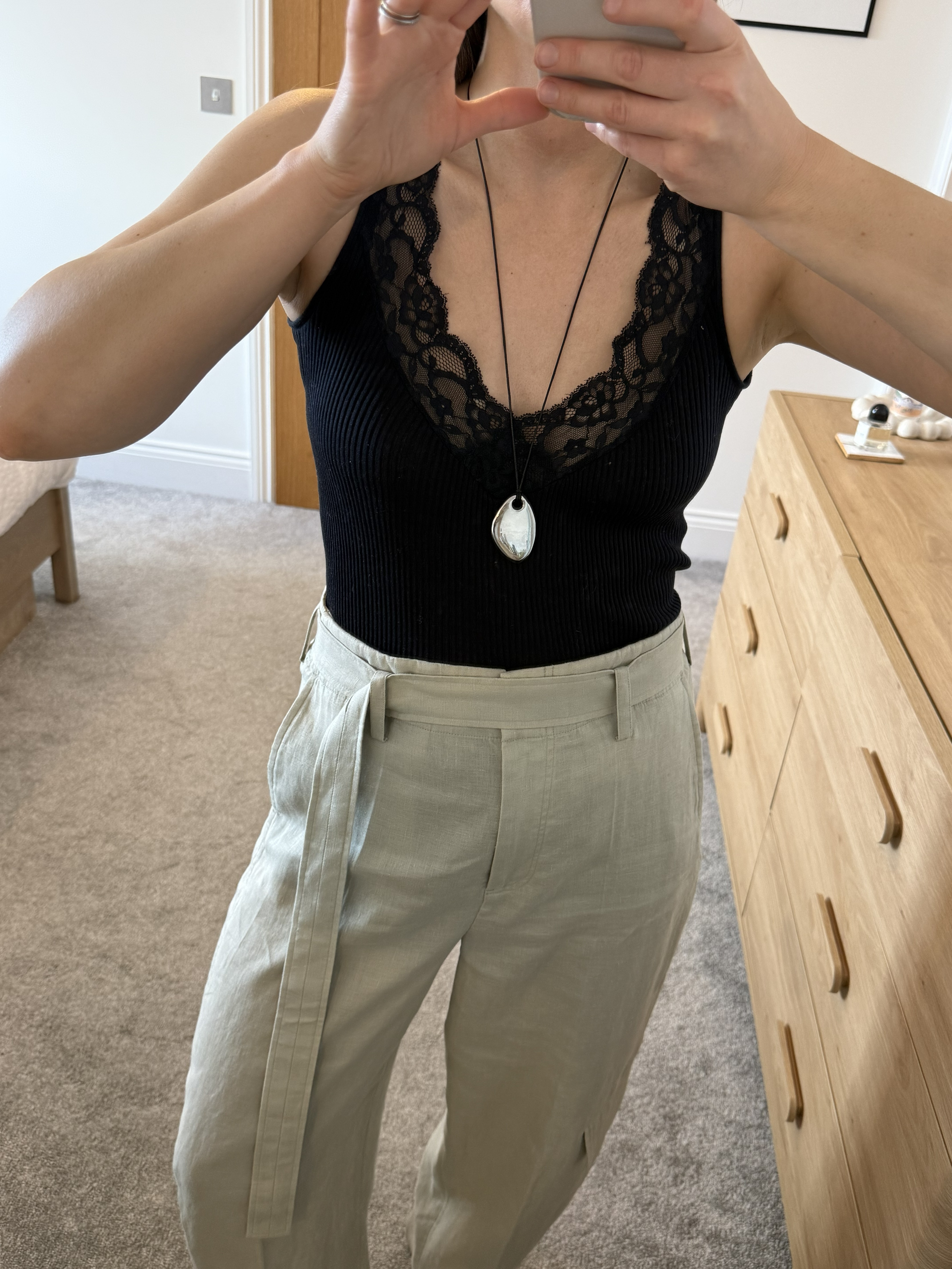 COS linen trousers
