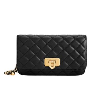 Charles & Keith Cressida Quilted Push-Lock Clutch