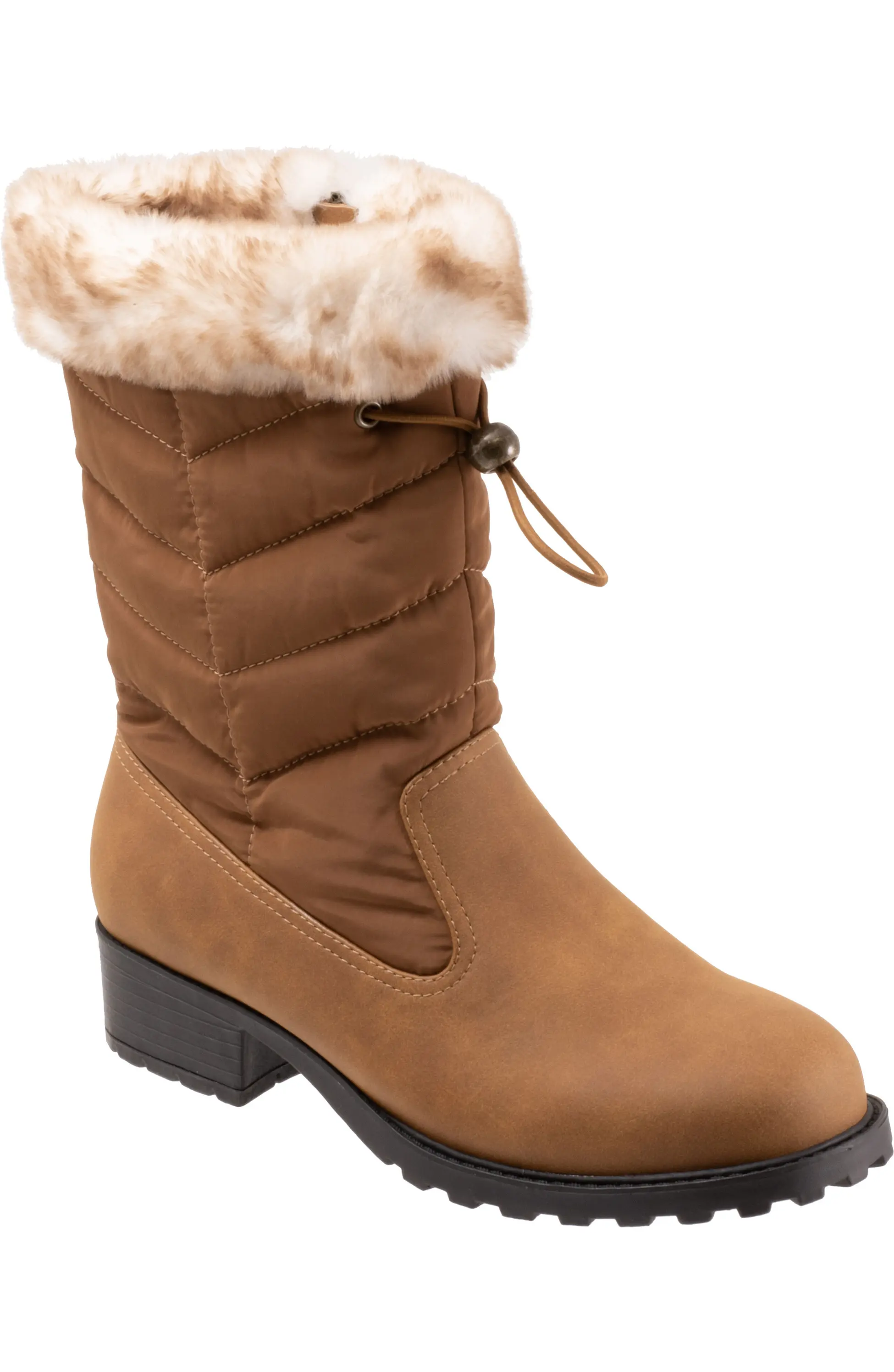 Trotters, Bryce Faux Fur Trim Winter Boots (Were $125) 