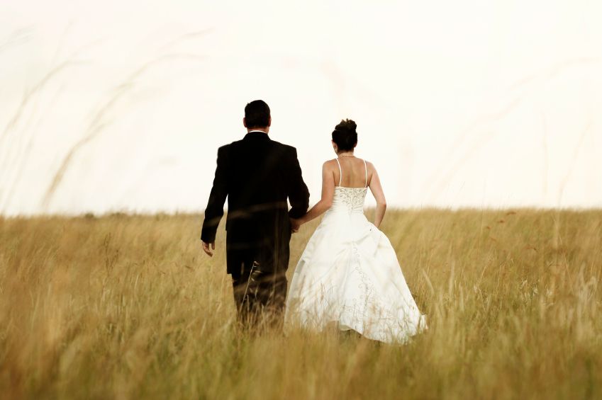 Bride and groom.