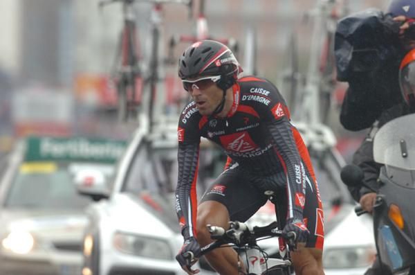 Spaniard Alejandro Valverde (Caisse d'Epargne) during the Valencia time trial Saturday.