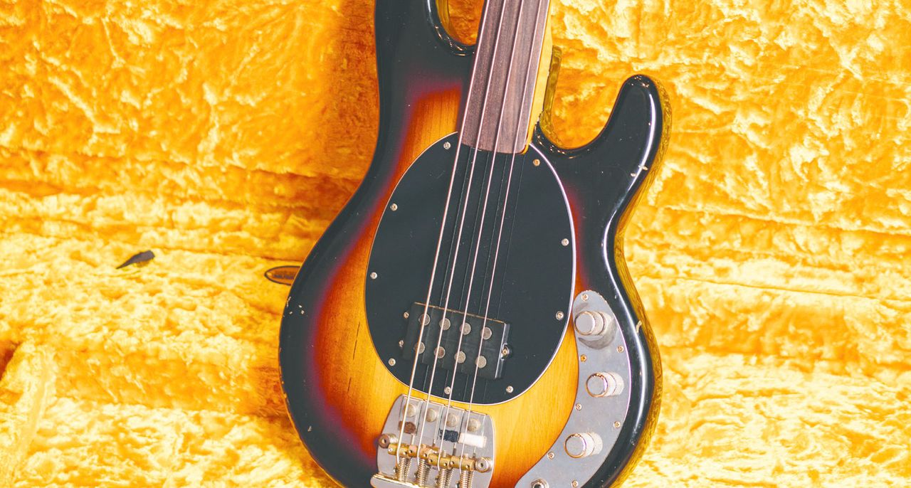 Ernie Ball Music Man Pino Palladino Icon Series StingRay: limited to 15 units worldwide, this is a meticulous replica of the bass icon's original StingRay, right down to every nick and ding.