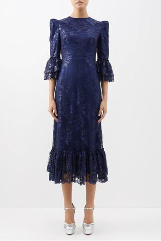 Vampire's Wife The Falconetti floral-lace silk dress