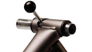 CycleOps Wind review: a detail shot of the bike trainer