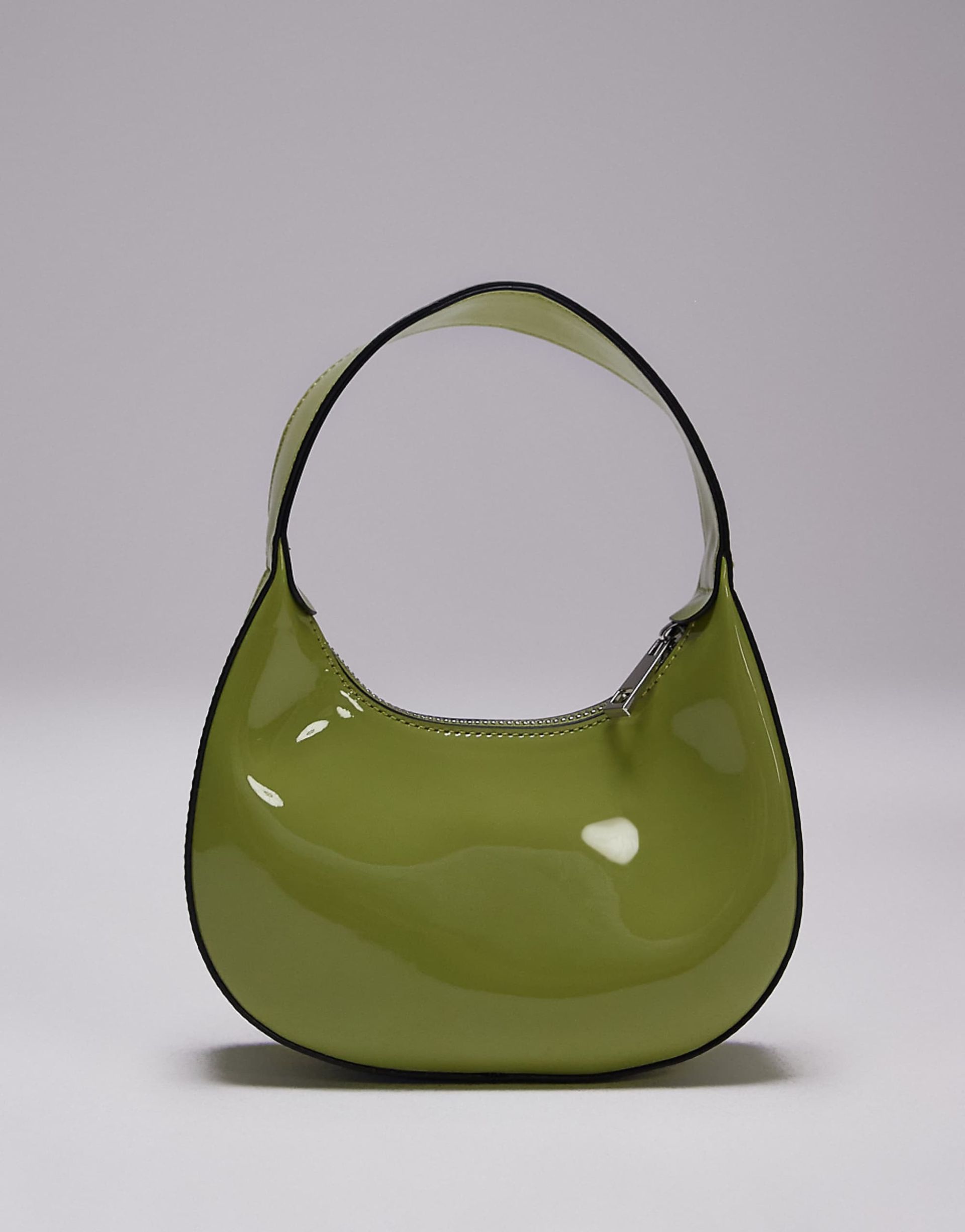 Topshop Secret Shoulder Bag in Green