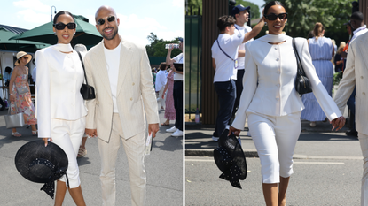 Rochelle Humes attends Wimbledon 2025 with husband Marvin Humes 