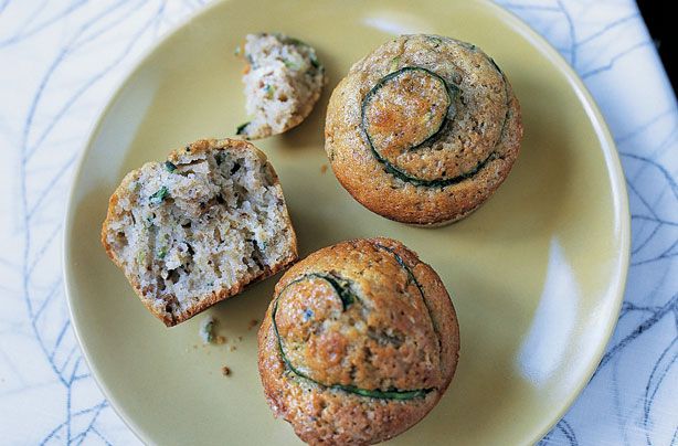 Apple and courgette muffins