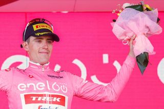 Juan Pedro Lopez (Trek-Segafredo) wears the maglia rosa at the Giro d'Italia