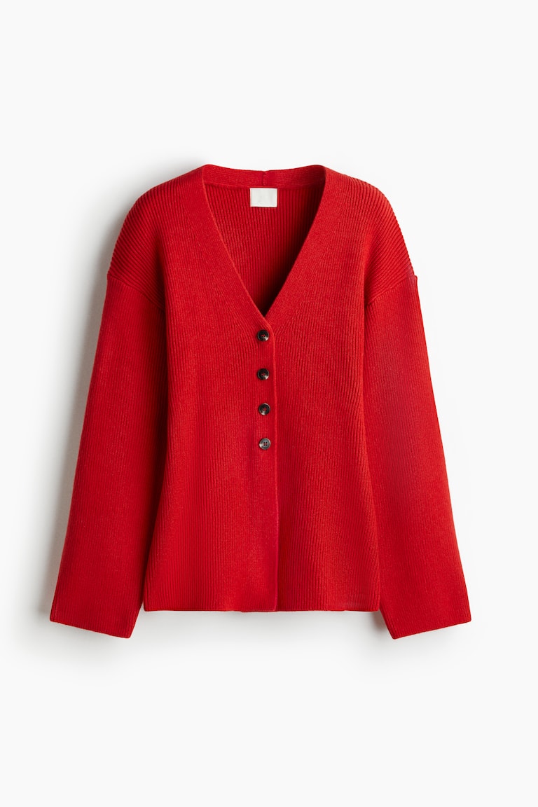 Rib-Knit Cardigan